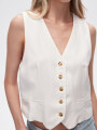 Chaleco Nayara Marfil / Off White