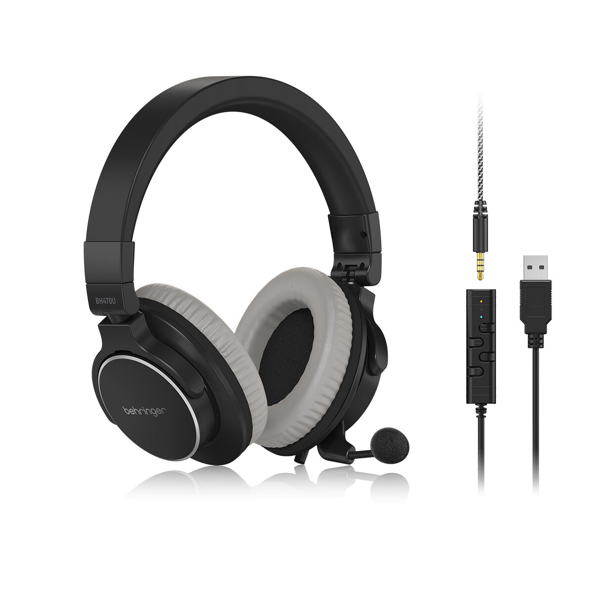 Auriculares Gamer Behringer Bh470u Negro 