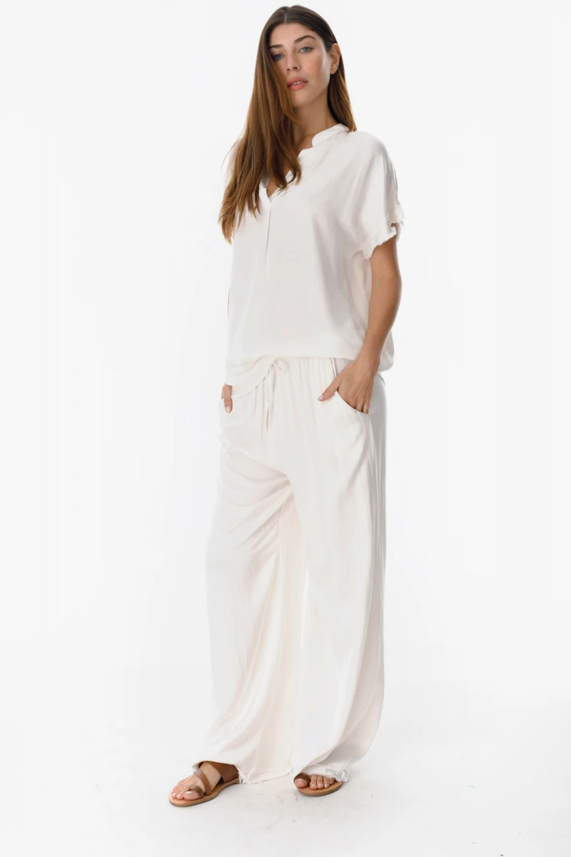 Pantalon Marlin off white talle unico