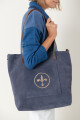 Bolso flor Azul