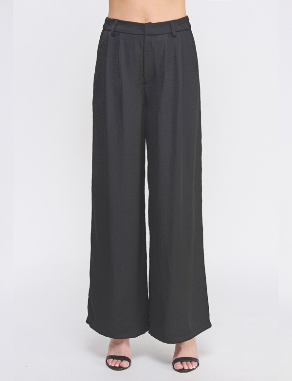 Pantalon Satinado NEGRO