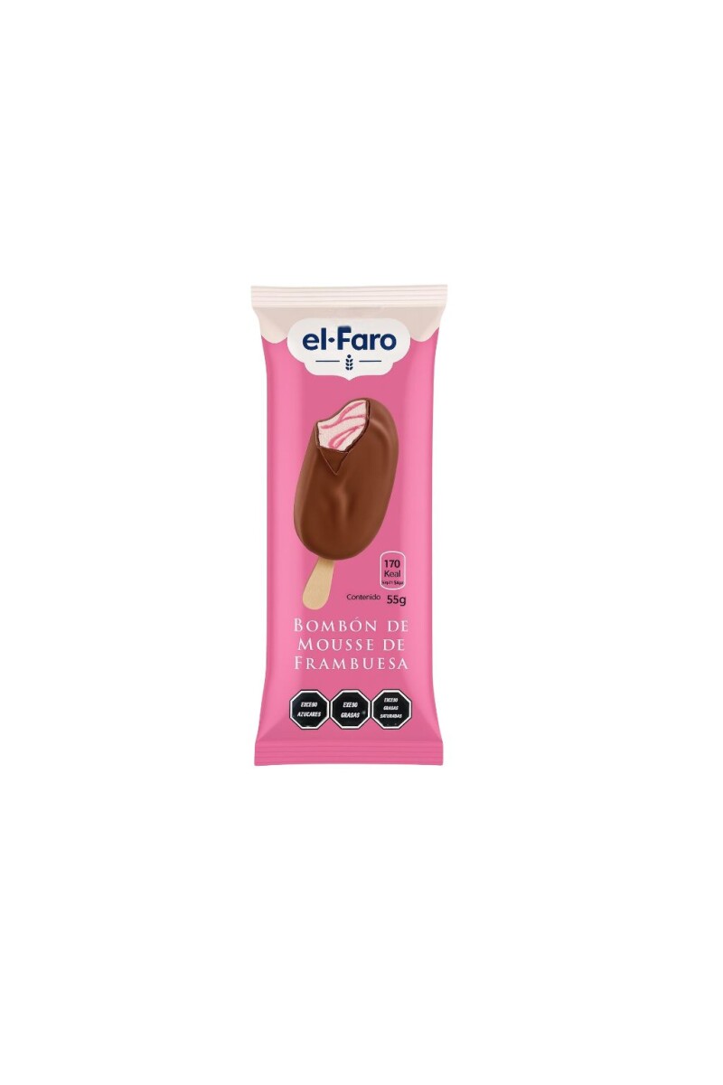 PALETA EL FARO MOUSSE FRAMBUESA 