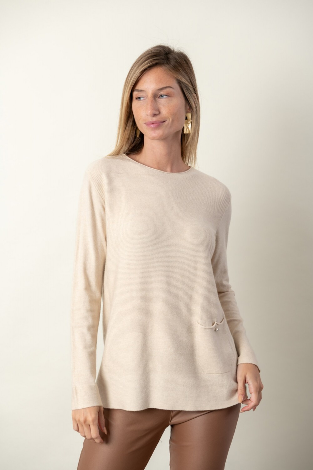 BUZO OLIVINO Beige