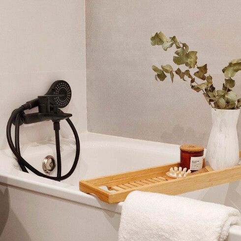Griferia De Ducha Exterior Line Agora Extreme Clever - Negro Mate 000