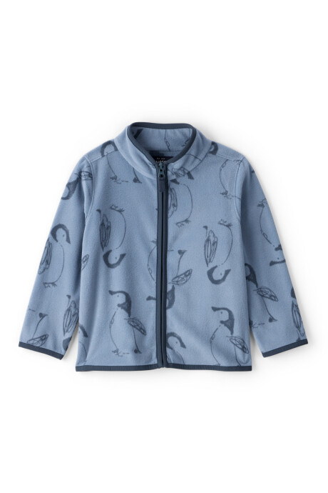 Campera de micropolar, diseño pingüinos Sin color