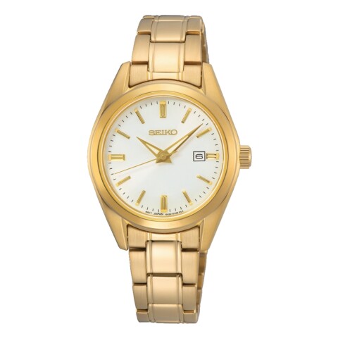 Reloj Seiko SUR632P1 para mujer con correa de acero dorada Dorado