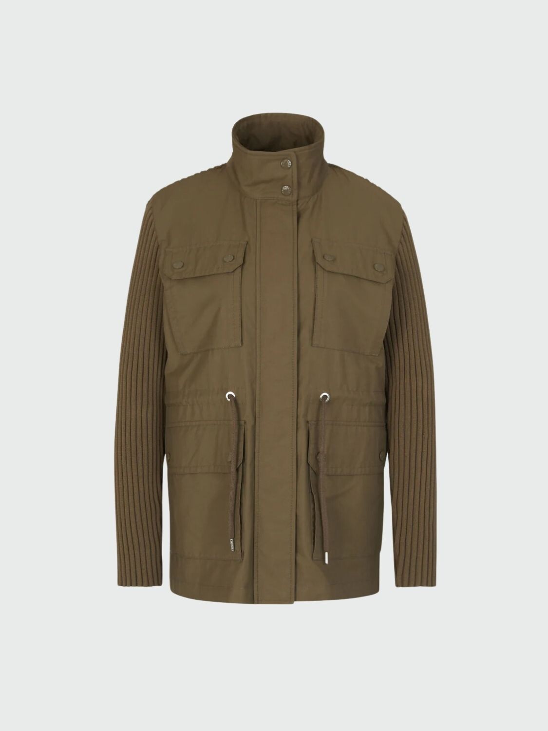 Moncler - Cardigan de algodón con bolsillos Verde