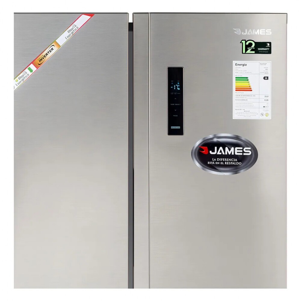 Heladera Dark Inox - Modelo RJ 45M SBSI - James Heladera Dark Inox - Modelo RJ 45M SBSI - James
