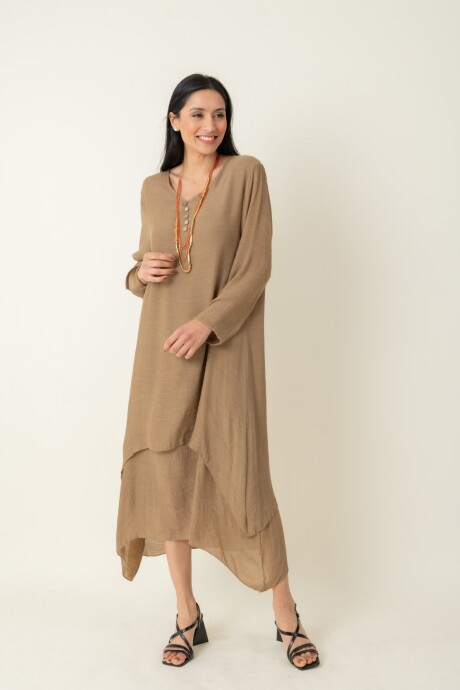 VESTIDO LOTUS Beige