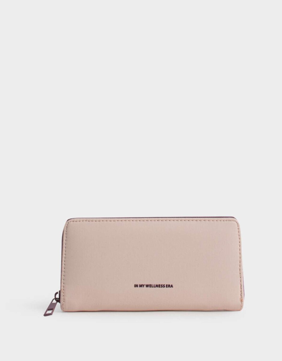 Billetera Fichero Negro - Rosa Viejo 