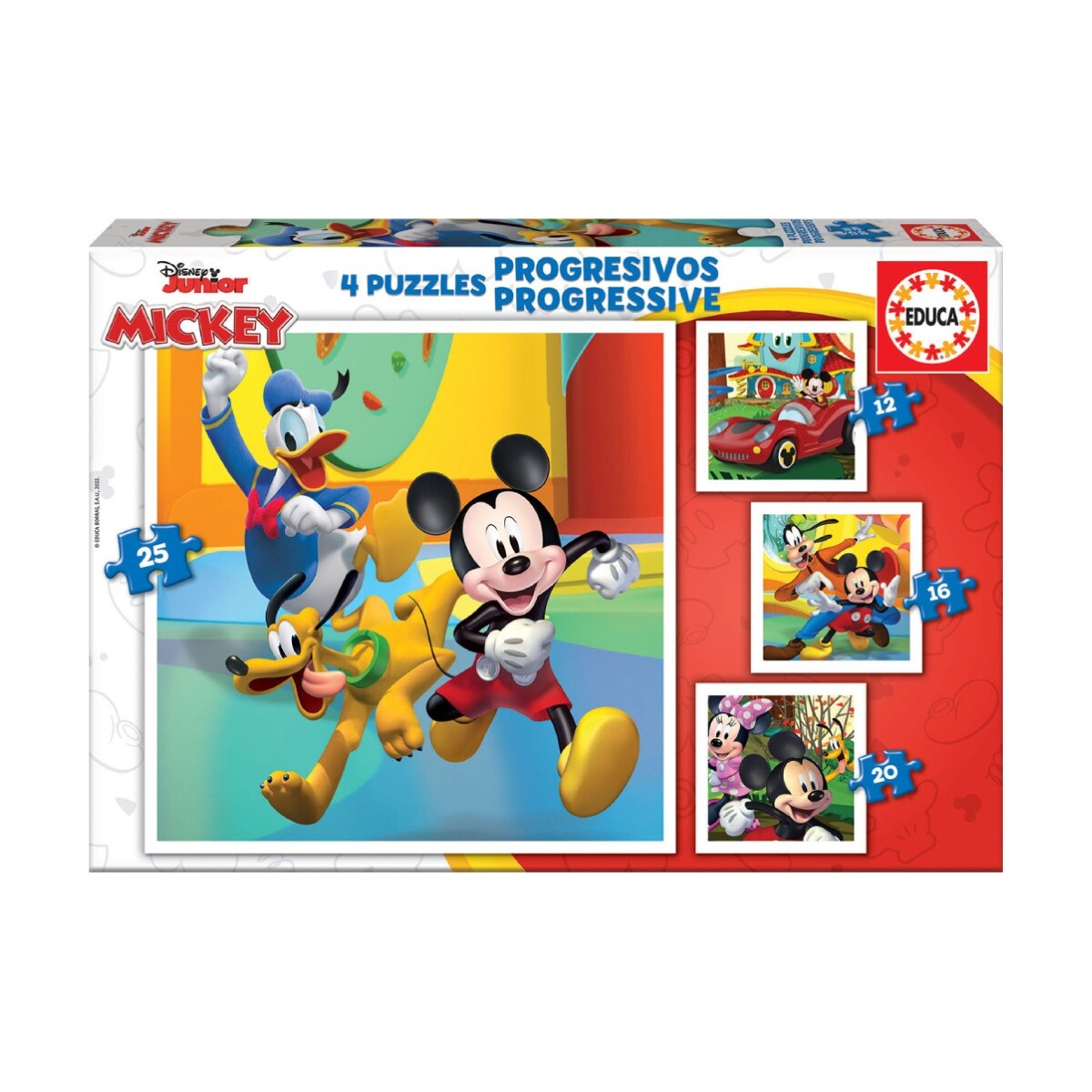 Set de Puzzles Mickey y sus Amigos 4 en 1 19294 Educa 