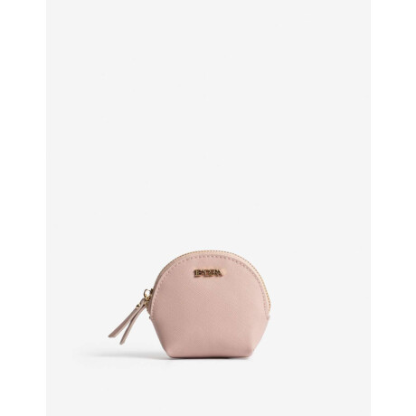 Monedero Con Cierre Cremallera Rosa Piel