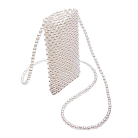 CARTERA PERLAS BLANCO