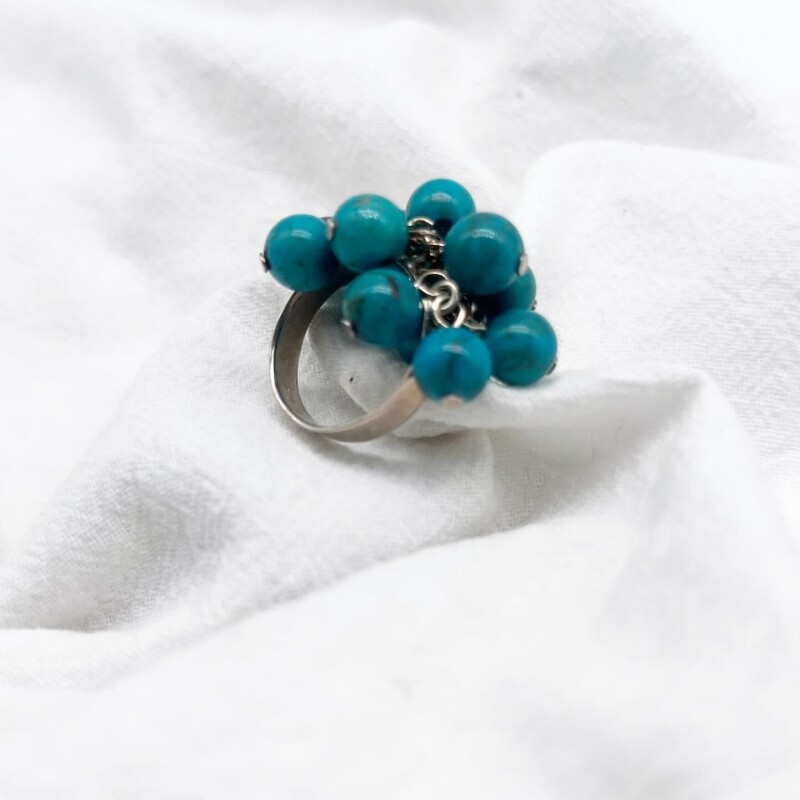 Anillo Mágic plata y Turquesa Anillo Mágic plata y Turquesa