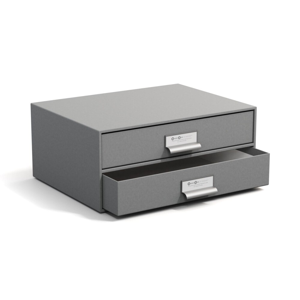 ORG ESCRITORIO 2 CAJONES PAPEL GRIS BIRGER