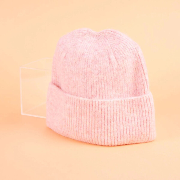 Gorro de lana rosa