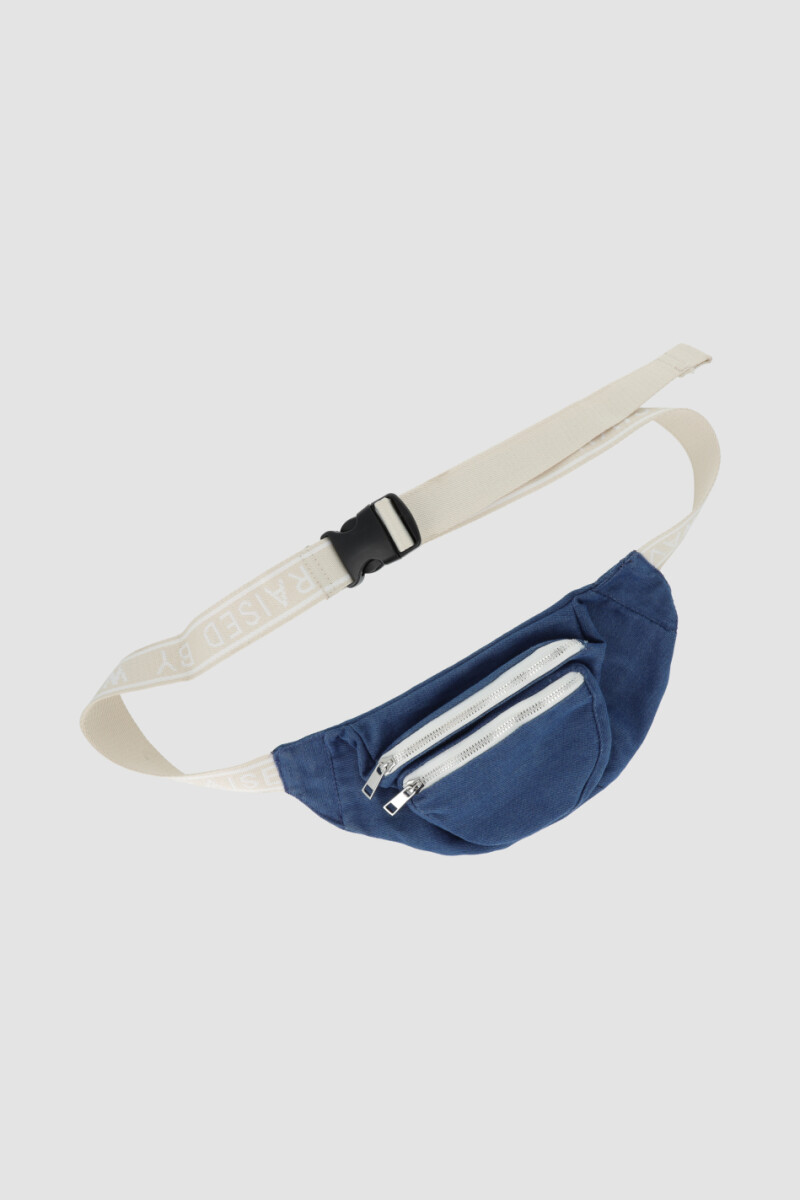 Waistbag raised by waves - Azul piedra 