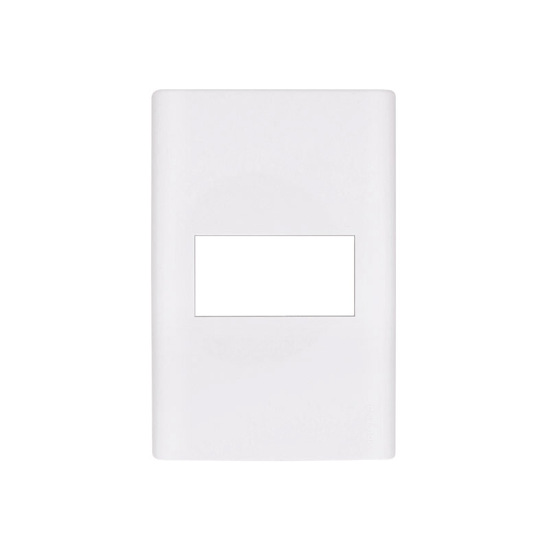 PLAQUETA 1 MODULO REGGIO UP Plaqueta 1 Módulo con Bastidor Reggio Up Blanca