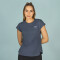 TSHIRT FEM POLY/SPX EVERLAST EARTHED OR W7 NAVY SUEDE