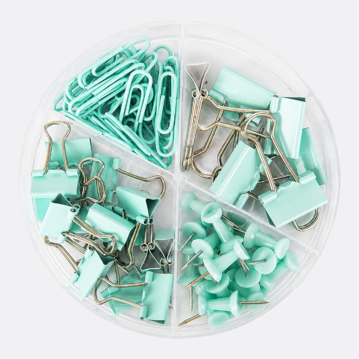 Set De Accesorios Para Oficina 72 Piezas Varios Clores - Verde 