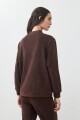 Bomber c/ textura acanalada chocolate