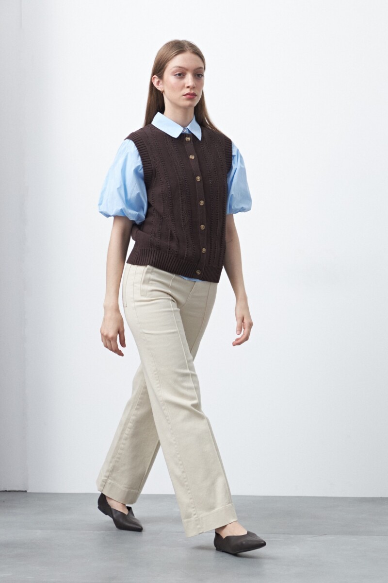 CHALECO MELT Chocolate