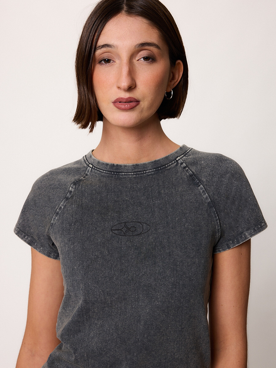 T-SHIRT M/C TISMA DIXIE Gris Oscuro