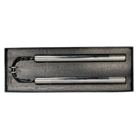 Nunchaku de acero inoxidable, 27cm Nunchaku de acero inoxidable, 27cm