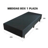 Box Para Colchón De 1 Plaza Estructura Madera Negro Box Para Colchón De 1 Plaza Estructura Madera Negro