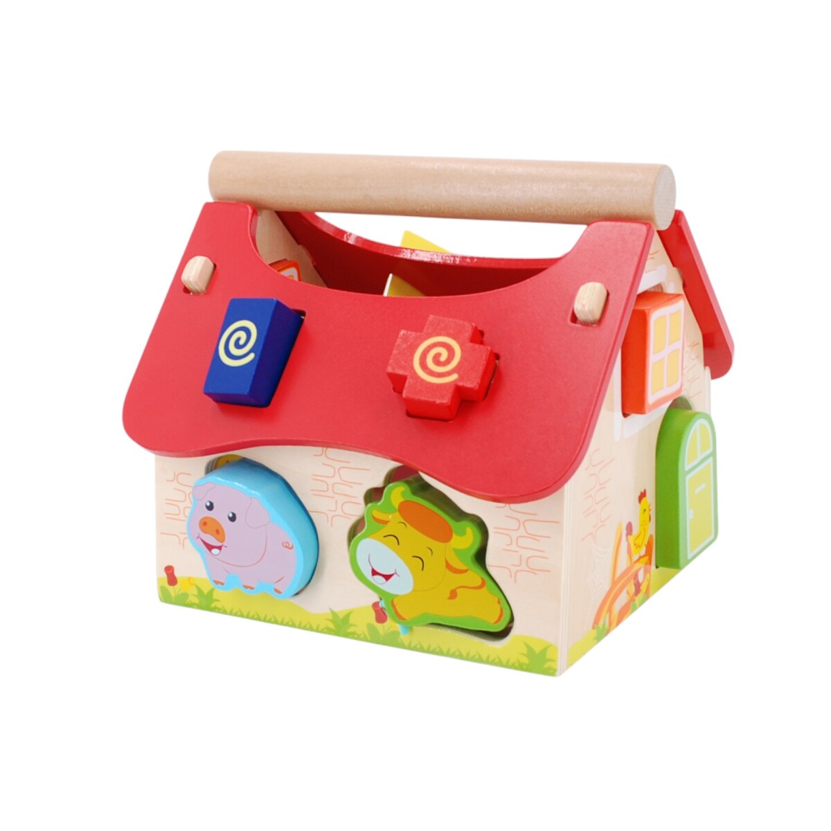 Juego Didactico de Madera con Animales de la Granja 