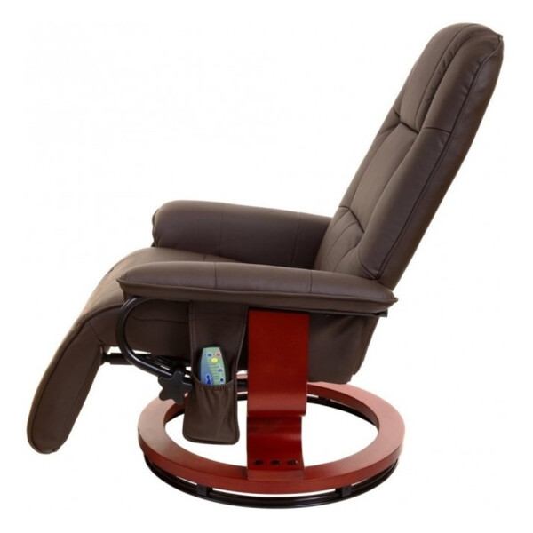 Sillón Ejecutivo Masaje Calefacción Apoyapies Cuerina MARRON
