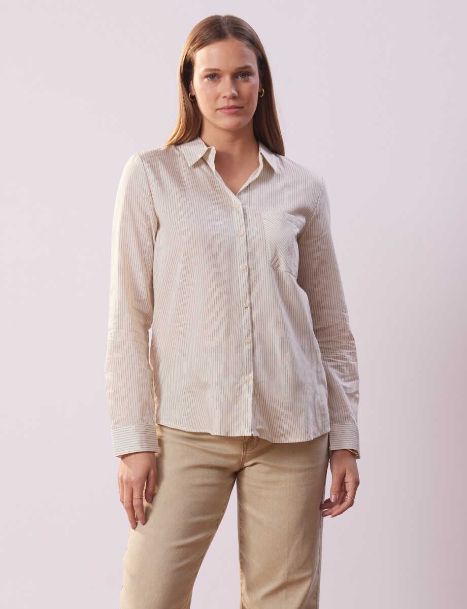 Camisa Lineas - Beige/multi 