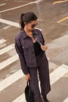 CAMPERA BRUNA MAROON WASHED DENIM CAMPERA BRUNA MAROON WASHED DENIM