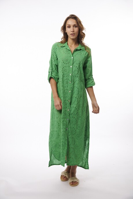 Vestido Camisero Deepti Verde
