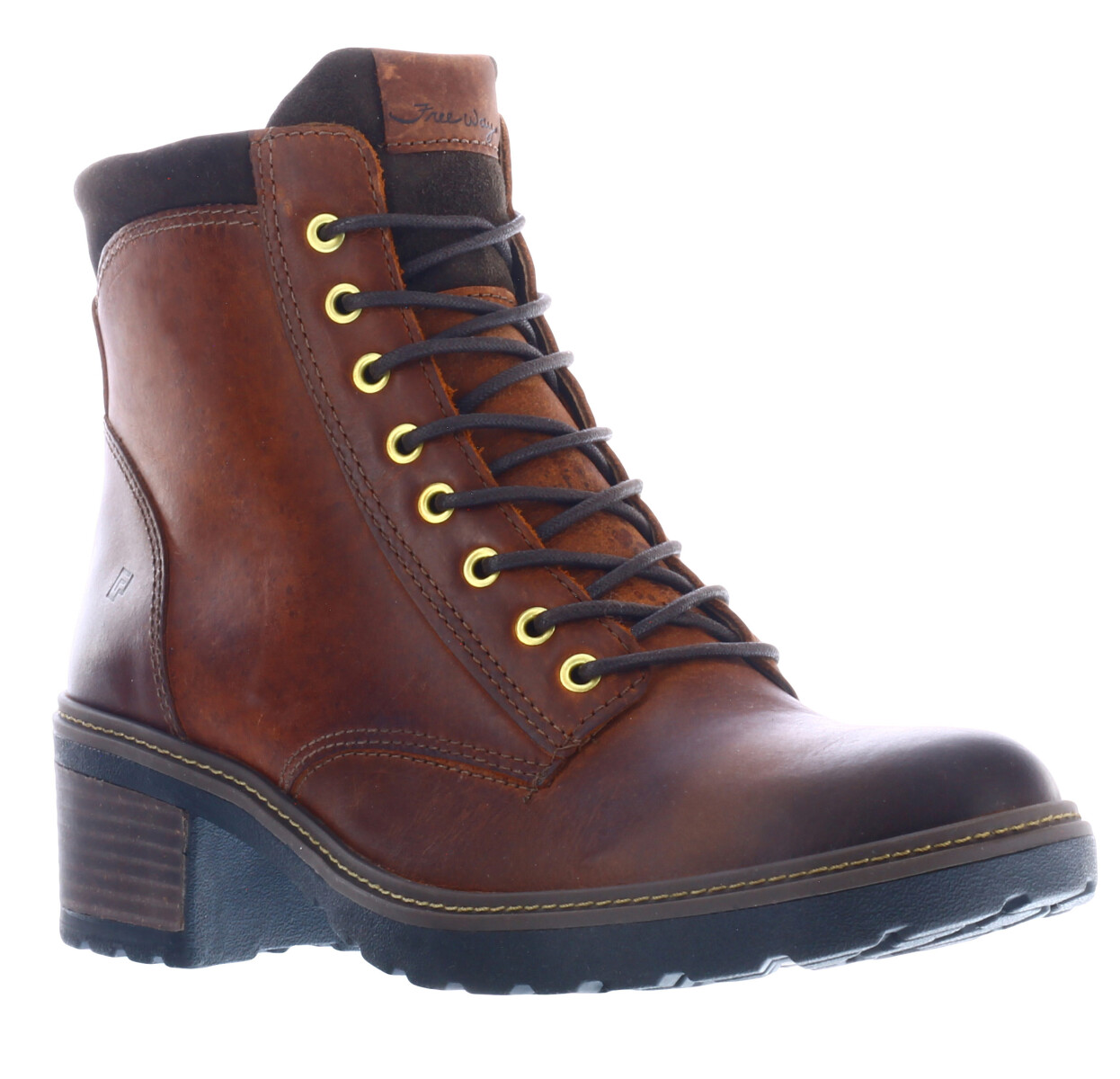 Botas de Mujer Freeway Casual - Marrón Caoba (Cuero Graso) 