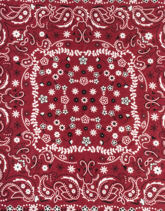 Vinchas Textiles Pañuelo Pañuelo Estampado - Rojo Burdeaux