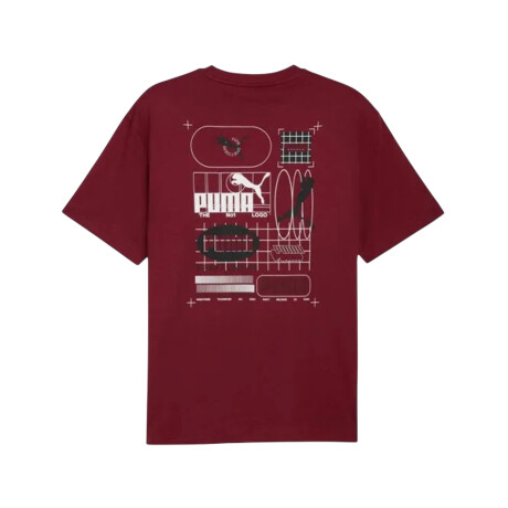 PUMA GRAPHIC GRID TEE Red