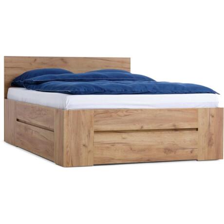 Estructura Cama 160X200 Limfjorden 3 Cajones Roble