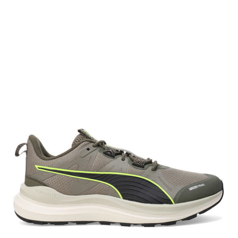 Championes de Hombre Puma Lite Trail Verde - Verde Oliva - Negro
