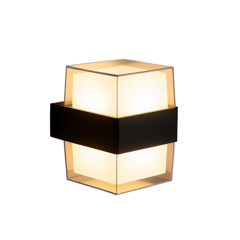ARTEFACTO EXTEIOR MENFI PARA ADOSAR EN PARED BIDIRECCIONAL 10W Aplique Exterior LED Menfi Para Adosar Bidireccional 10W Negro