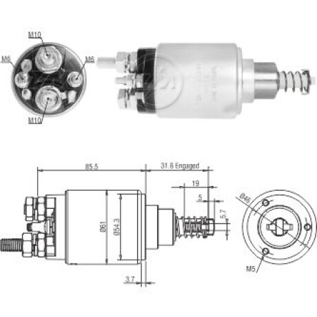 AUTOMATICO DE ARRANQUE IVECO 230E EUROCARGO 3.9D 5.9D 00/09 24V BOSCH ZM AUTOMATICO DE ARRANQUE IVECO 230E EUROCARGO 3.9D 5.9D 00/09 24V BOSCH ZM