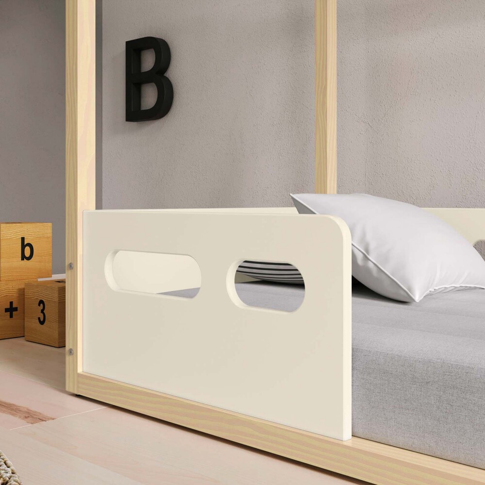 CAMA MONTESSORI 1 PLAZA MDF-Y-MADERA BLANCO ZUPPY
