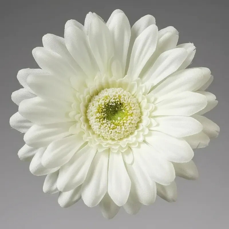 Flor Artificial Gerbera blanca tallo corto Flor Artificial Gerbera blanca tallo corto
