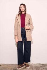Tapado Boucle Lana Beige Melange