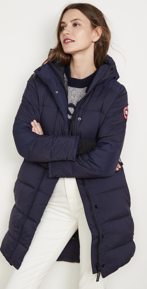 Canada Goose -Chaqueta de poliéster rellena de plumas con capucha, Hybridge coat - Azul 
