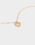 Cadena Corta con Dije Corazón Cadena Con Dije De Corazón - Dorado
