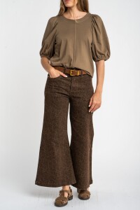 Remera Algodón Manga Globo Safari