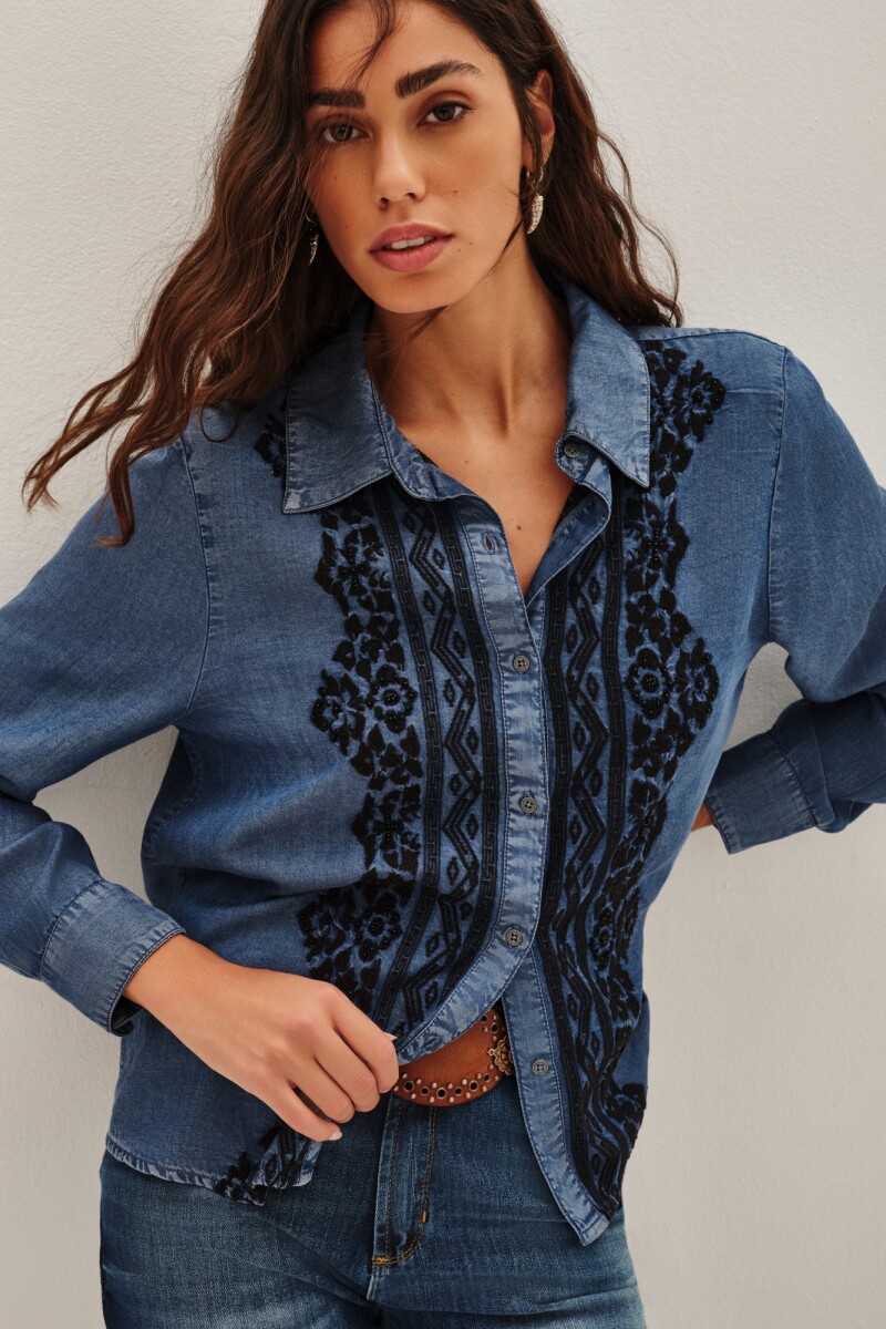 Camisa Metal Bali Azul