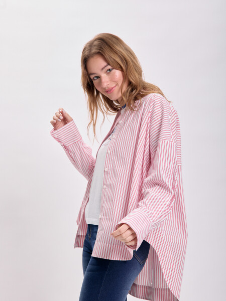 Camisa especial rayas Rojo