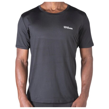 Remera Deportiva para Hombre Wilson Dry Ultra Light Negra Negra